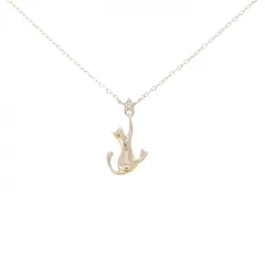 K10YG キャット×スター ダイヤモンド ネックレス
