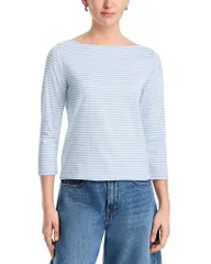 フレーム レディース トップス Tシャツ FRAME The Boat Neck Tee Powder Blue ブルーのサムネイル
