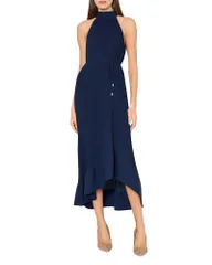 ミリー レディース トップス ワンピース プリーツ ミディ MILLY Nalani Pleated Midi Dress Navy ネイビーのサムネイル