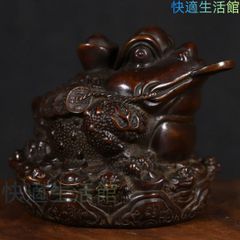 時代物】石彫 玄武・（霊獣 蛇纏亀 親子亀 招福 開運 風水 縁起石 文鎮