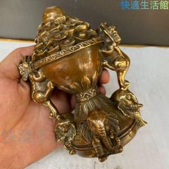 近藤正真 作 鋳銅 打出の小槌 大黒天 高23cm 共箱 高岡銅器銀仕上 正真