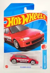 MATTEL HW J-IMPORTS 4/10 HOT WHEELS '92 HONDA CIVIC EG レッド 95/250のサムネイル