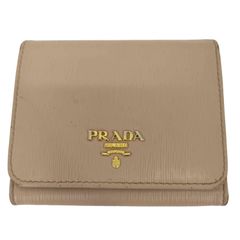 PRADA プラダ 三つ折財布 サフィアーノ ゴールド金具 - メルカリ
