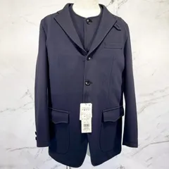 未使用品　THE SCOTCH HOUSE×光石研×サライ35周年コラボ　ザ・スコッチハウス　SHジェントルマンズトラベルジャケット 3WAY テーラードジャケット　ベスト　裏地チェック柄　ポリエステル　綿　ポリウレタン　ネイビー　Lサイズのサムネイル