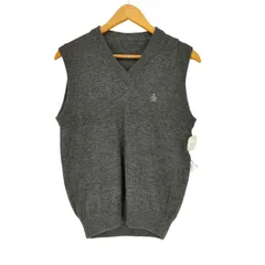 マンシングウェア Munsingwear ワンポイント刺繍 ウール Vネック ニットベスト レディース  R7のサムネイル