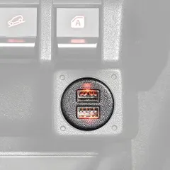 R◆セイワ(SEIWA) 車種専用用品 スズキ ジムニー&シエラ&ノマド(JB64/JB74/JC74)専用 USB タイプA 電源 ポート+データ通信ポート IMP222 リバーシブル自動識別 純正同色LED 専用設計 スマホ タブレット充電 データ通信 A