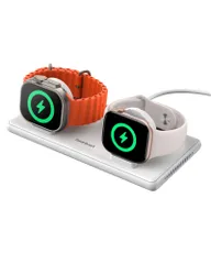 新品 アップルウォッチ 充電器 スタンド 2台同時、Apple Watch対応 充電スタンド 2台、5W急速充電 強磁気 折りたたみ式 軽量 薄型、Apple Watch 11/10/9/8/7/6/5/4/3/2、Ultra 3/Ultra 2/Ultra/のサムネイル