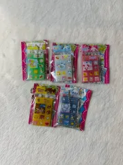 まとめ) 平成 カミオジャパン ミニチュア タイル スクエア ステッカー ガチャ キーホルダー
