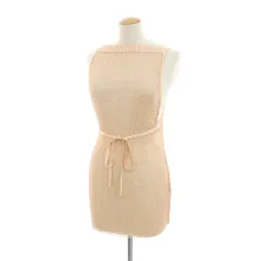 【中古】イッセイミヤケ ISSEY MIYAKE 2024年春夏 メッシュ プルオーバー チュニック ピンクベージュ【サイズ表記なし（L位）】【レディース】のサムネイル