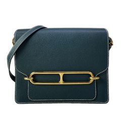 HERMES エルメス サック ロウリス ルリ ミニ ブルーニュイ ゴールド 