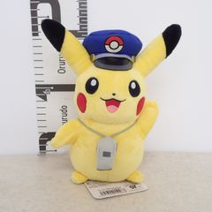 駅長さんピカチュウ　電車ピカチュウ　ぬいぐるみ ポケモンストア 東京駅店限定 ポケモンセンター ぬいぐるみ 駅長さんピカチュウ ポケモンストア 東京