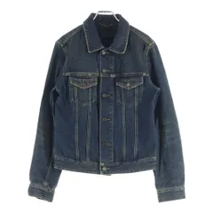 SAINT LAURENT PARIS (サンローランパリ) 15SS エディ期 Damaged Denim Jacket 377890 デニムジャケット インディゴのサムネイル