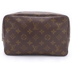 LOUIS VUITTON (ルイヴィトン) モノグラム トゥルーストワレット23 セカンドバッグ ポーチ 収納 ブラウン レザー×PVC M47524 ゴールド金具のサムネイル
