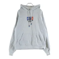 KITH (キス) 20AW ×BMW M SPORT LOGO HOODIE スポーツロゴエンブロイダリー プルオーバーフーデッドパーカー グレー KH2588のサムネイル
