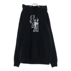 WIND AND SEA (ウィンダンシー) 20AW ×HYSTERIC GLAMOUR SEA HYS HOODIE ヒステリックグラマー ロゴプリント プルオーバーフーデッドパーカー ブラック 02203CF10のサムネイル
