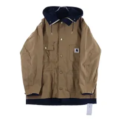 Sacai (サカイ) 24SS ×Carhartt WIP Reversible Coat ダック地 リバーシブル フーデッドジャケット ベージュ 24-03390Mのサムネイル
