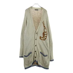 Yohji Yamamoto POUR HOMME (ヨウジヤマモト プールオム) 22SS みんな辞めちゃってカーディガンニット ホワイト HG-K74-374のサムネイル