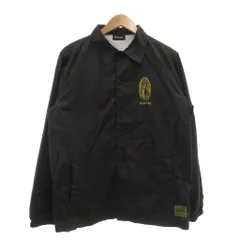 サブサエティ SUBCIETY コーチジャケット M 黒 ブラック ロゴプリント ポケット /SX ■ECB005のサムネイル