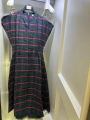 妻私物 試着のみ JACQUARD HEPBURN DRESS 水色 S - メルカリ