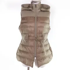 極美品☆TATRAS タトラス LTK19S4201 PANTELLERIA ベルト・フード付 ZIP UP ダウンベスト ベージュ  03 正規品 レディースのサムネイル