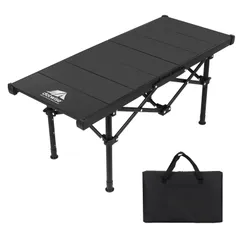 【特価】1ユニット*2枚+0.5ユニット*2枚対応可能 耐荷重100kg アルミ合金 幅88.5ｘ奥行37ｘ高さ38/49.5/55cm 組立60秒 折り畳み テーブル キャンプ 収納袋付き 軽量 IGTテーブル DOTWISEのサムネイル