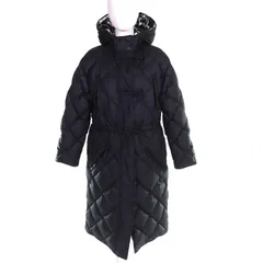 極美品△HERMES エルメス 22AW 2H0158D4 La Promenade du Matin 朝の散歩 リバーシブル ダウンコート ブラック ホワイト 34 伊製 正規品のサムネイル