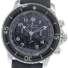ブランパン Blancpain 5885F-1130-52 フィフティ ファゾムス フライバック クロノグラフ デイト 自動巻き メンズ 良品 保証書付き_965583のサムネイル
