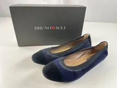 ★美品 BRUNOMAGLI ブルーノマリ フラットシューズ パンプス 約25.5㎝ スエード イタリア製 レザー 中古品 管理2M461のサムネイル