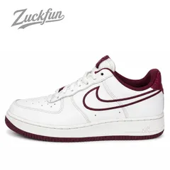 NIKE AIR FORCE 1 LOW 07 LEATHER エア フォース 1 ロー カット 07 レザー ホワイト レッド 白 レディース ナイキ スニーカー 24.5 cm U01299
