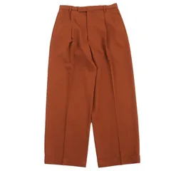 【ドンドン見直し】極美品●グッチ 690474 グッチラベルトラウザーパンツ ロゴワッペン付 スラックス ブラウン 44 伊製 正規品 メンズのサムネイル