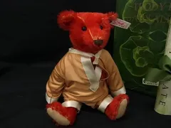 ■極美品■ Steiff シュタイフ 653773 1995年 ウィットニー限定 5000体限定 ベイビーアルフォンゾ  ぬいぐるみ レッド系 HA4464のサムネイル