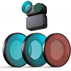 新品 Haoge DJI Osmo Nano用フィルターセット、CPL、ND16、Black Diffusion 1/4、Osmo Nanoアクセサリー、ウルトラスリムアルミニウムフレームHD光学ガラスとスクリーンプロテクター付きのサムネイル