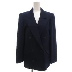 カルバンクライン CALVIN KLEIN テーラードジャケット ダブルブレスト 6B 総裏地 ピークドラペル 11 紺 ネイビー /GV ■ECF003のサムネイル