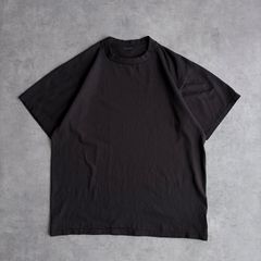 90s 無地Tシャツ ブラック シングルステッチ 丸胴 フェード 黒 無地