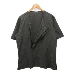 ボッテガヴェネタ BOTTEGA VENETA Tシャツ カットソー 半袖 ジップデザイン オーバーサイズ コットン 50 グレーのサムネイル