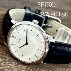 【稼働】SEIKO/セイコー CHARIOT/シャリオ 腕時計 手巻き 絹目/リネン文字盤 24石 ハイビート 28800振動 1974年7月製造 japan vintageのサムネイル