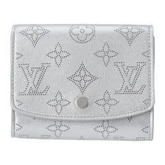 新品 ルイヴィトン Louis Vuitton 2つ折り財布 PORTEFEUILLE IRIS COMPACT シルバーのサムネイル