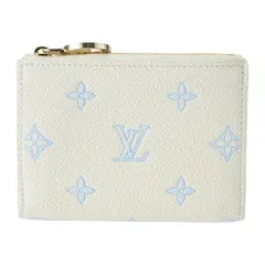 新品 ルイヴィトン Louis Vuitton 2つ折り財布 PORTEFEUILLE LISA ミルキーホワイト/ブルーのサムネイル