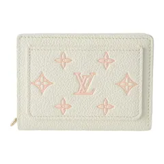 新品 ルイヴィトン Louis Vuitton 2つ折り財布 PORTEFEUILLE CLEA ミルキーホワイト/ピーチのサムネイル