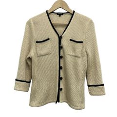 AKRIS アクリス 長袖カーディガンブラウス メッシュの黒 - メルカリ