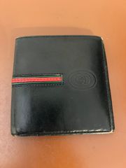 GUCCI グッチ GGキャンバス シェリーライン コンパクト 二つ折り財布