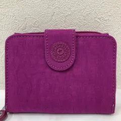 2275 kipling　キプリング　パープル系　財布　ウォレット　二折財布　無地　シンプル　ナイロンのサムネイル