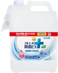 らくハピ アルコール除菌EX つめかえ 5L 大容量 スプレー キッチン 台所 除菌 無添加 無着色 詰替 日本製　配送種別：SGのサムネイル