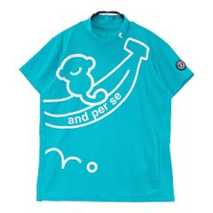 サイズ：M AND PER SE アンパスィ 2025年モデル ハイネック半袖 T