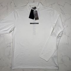 新品タグ付き BRIEFING GOLF ハイネック 長袖シャツ L ホワイト BT-03