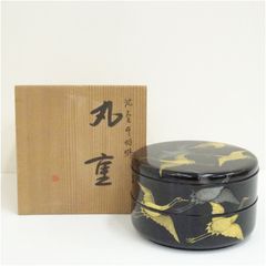 茶道具 漆器 菓子器 蓋物 金蒔絵 桜 椿 共箱 - メルカリ