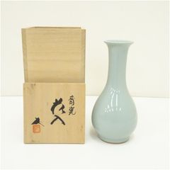 美品☆信楽焼 古陶ちぎり角 花瓶花器 フラワーベース 陶器 焼き物