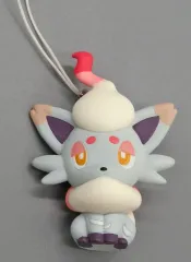 【中古】ストラップ ゾロア(ヒスイのすがた) 「ポケモン ぺたんこマスコット Color：White」