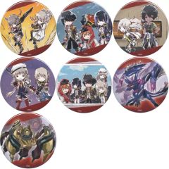 [중고] 배지 핀즈 전 7종 세트 [캔 배지 GOD EATER RESONANT OPS 01. 트레이딩 그래프 아트 디자인]