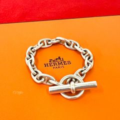 レア】HERMES シェーヌダンクル MM16コマ 筆記体 ブレスレット - メルカリ
